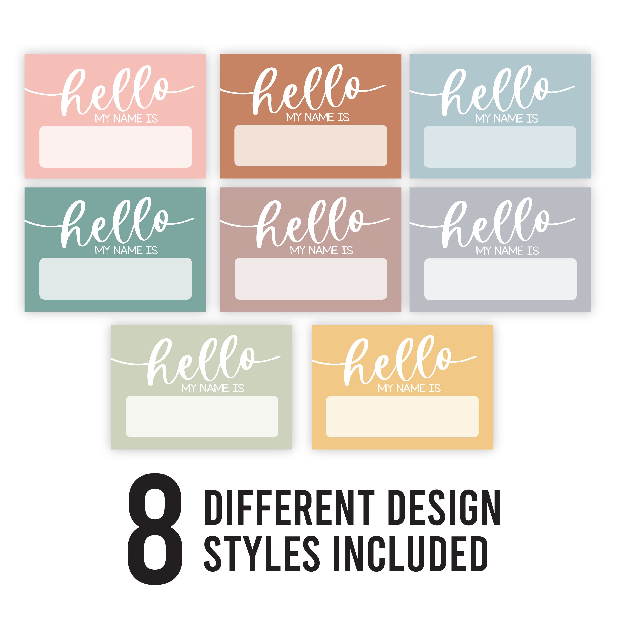 Hadley Designs 56 Colorful Hello My Name is Stickers - Self Adhesive Name Tags Sticker for Kids, Name Tag Stickers for Kids Name Labels for School, Nametags Labels for Classroom Labels for Teachers