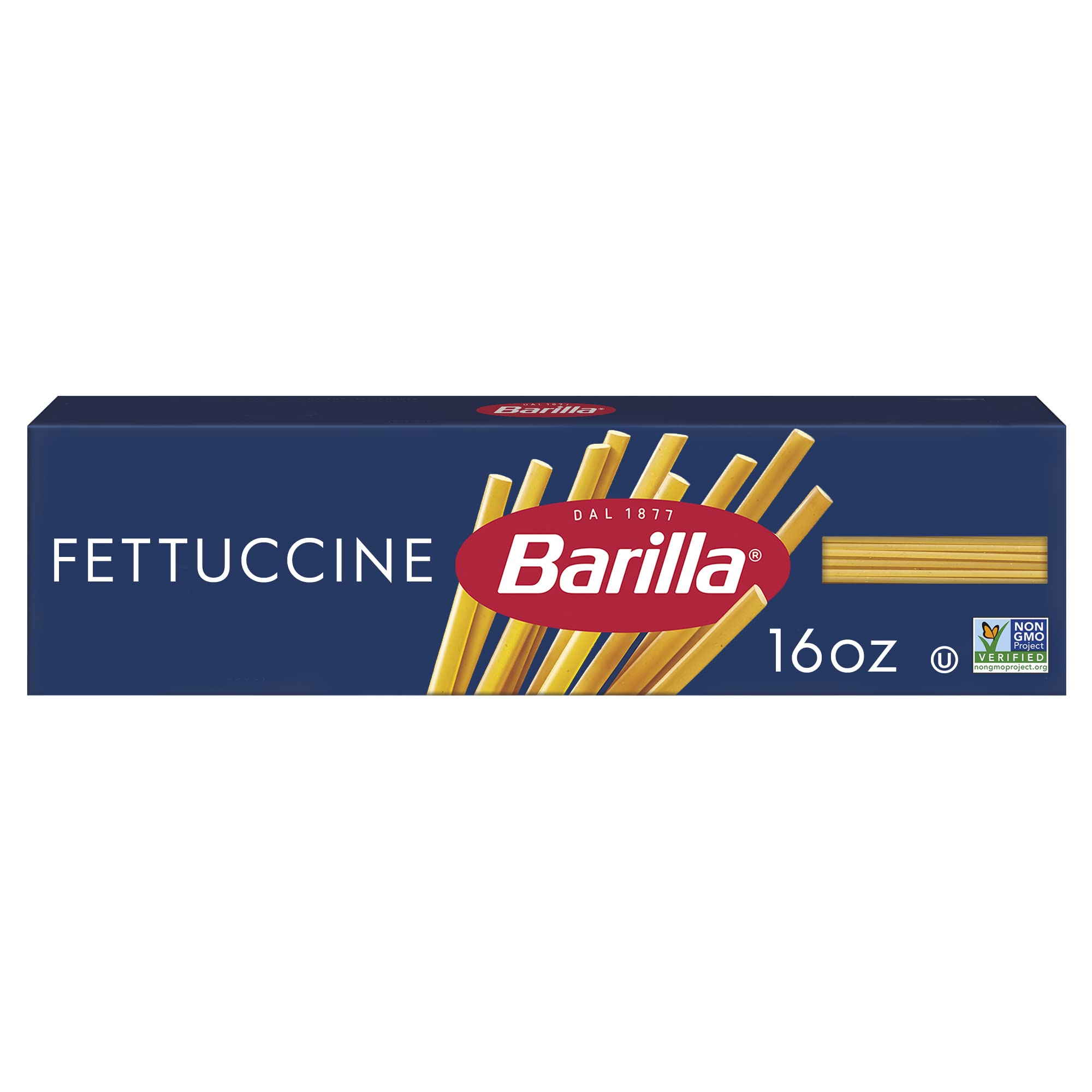 Barilla Fettuccine Pasta, 16 oz. Box - Non-GMO Pasta Made with Durum Wheat Semolina - Kosher Certified Pasta