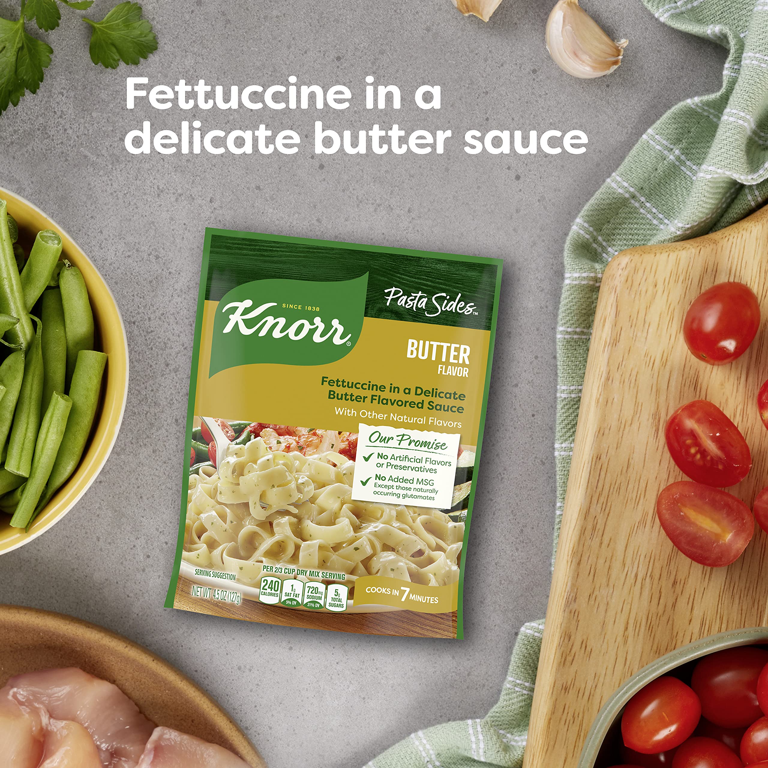 Knorr Pasta Sides Pasta Sides Dish, Butter 4.5 oz (Pack of 8)