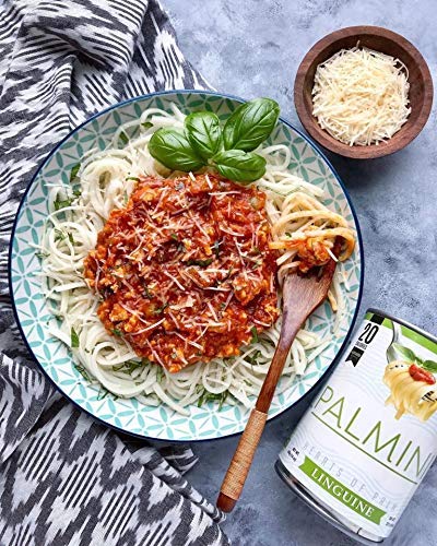 Palmini Linguine Pasta | Low-Carb, Low-Calorie Hearts of Palm Pasta | Keto, Gluten Free, Vegan, Non-GMO | As seen on Shark Tank | (14 Ounce - Pack of 6)