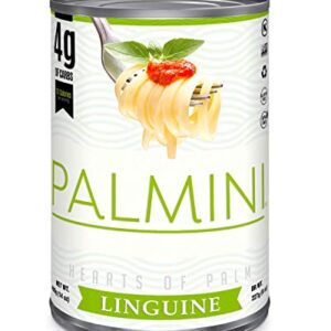 Palmini Linguine Pasta | Low-Carb, Low-Calorie Hearts of Palm Pasta | Keto, Gluten Free, Vegan, Non-GMO | As seen on Shark Tank | (14 Ounce - Pack of 6)