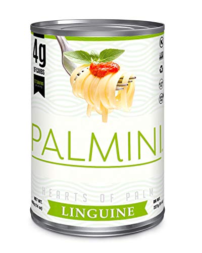 Palmini Linguine Pasta | Low-Carb, Low-Calorie Hearts of Palm Pasta | Keto, Gluten Free, Vegan, Non-GMO | As seen on Shark Tank | (14 Ounce - Pack of 6)