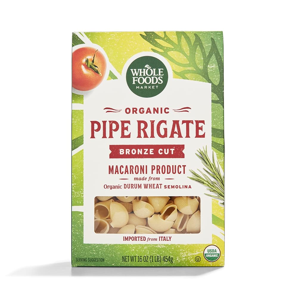 Whole Foods Market, Organic Pipe Rigate, 16 Ounce