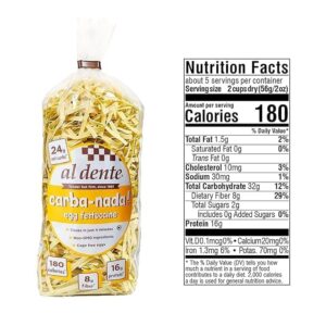 Al Dente, Carba-Nada Variety 2 Pack, Lower Carb, Egg Fettuccine & Roasted Garlic Fettuccine, Non-GMO, Homemade Taste & Texture, High Protein