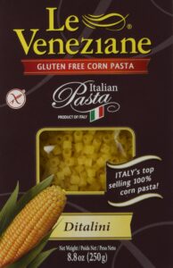 le veneziane italian gluten free corn pasta ditalini 250