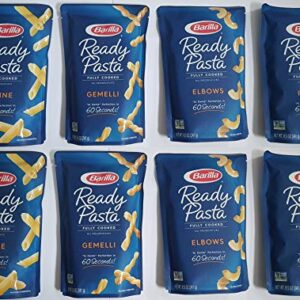 8-pack Variety, Barilla Ready Pasta: 2 pouches each of Rotini, Penne, Elbows, and Gemelli [2020]