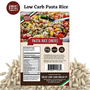 Great Low Carb Bread Co. Pasta Rice Ozro | Keto Pasta, Rice Noodles, Low Carb Pasta 8 Ounce