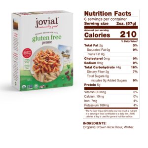 Jovial Whole Grain Brown Rice Pasta Variety Pack (Rigate, Fusilli, Caserecce) - Whole Grain Pasta, Organic Pasta, Gluten Free, Dairy Free, Brown Rice Pasta, Made in Italy - 12 Oz, 3 Pack