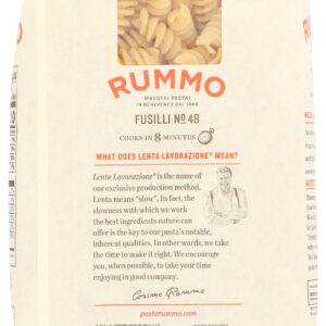 Rummo Italian Pasta Fusili No.48, Always Al Dente (16 Ounce Package)