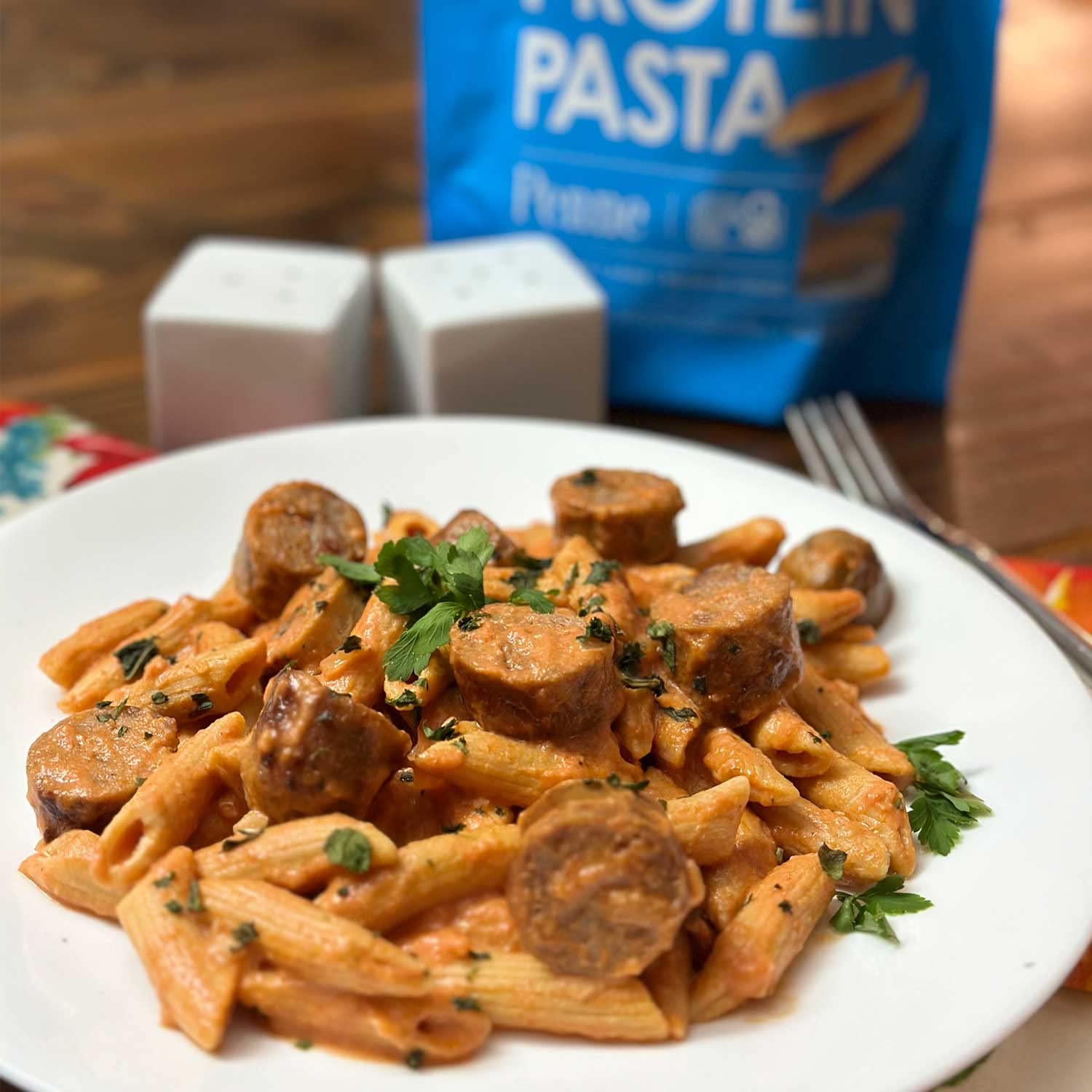 High Protein Pasta, 19g, Made with Lupin Flour & Sunflower Flour, 4g Net Carb, Gluten Free, Keto Pasta, Low Carb Pasta, Lupin Pasta by lulupasta (Penne, 1 Pack)