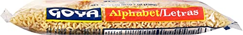 Goya Foods Alphabet (Letras) Pasta, 7 Ounce (Pack of 20)