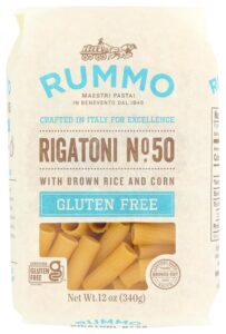 rummo spa rigatoni n degree 50 | italian gluten free pasta | 12 ounce (pack of 4)