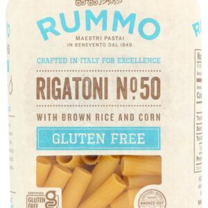 RUMMO SPA Rigatoni N degree 50 | Italian Gluten Free Pasta | 12 Ounce (Pack of 4)