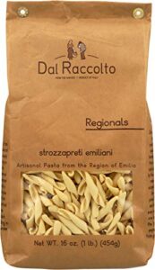 dal raccolto pasta - strozzapreti emiliani, 1 lb bag