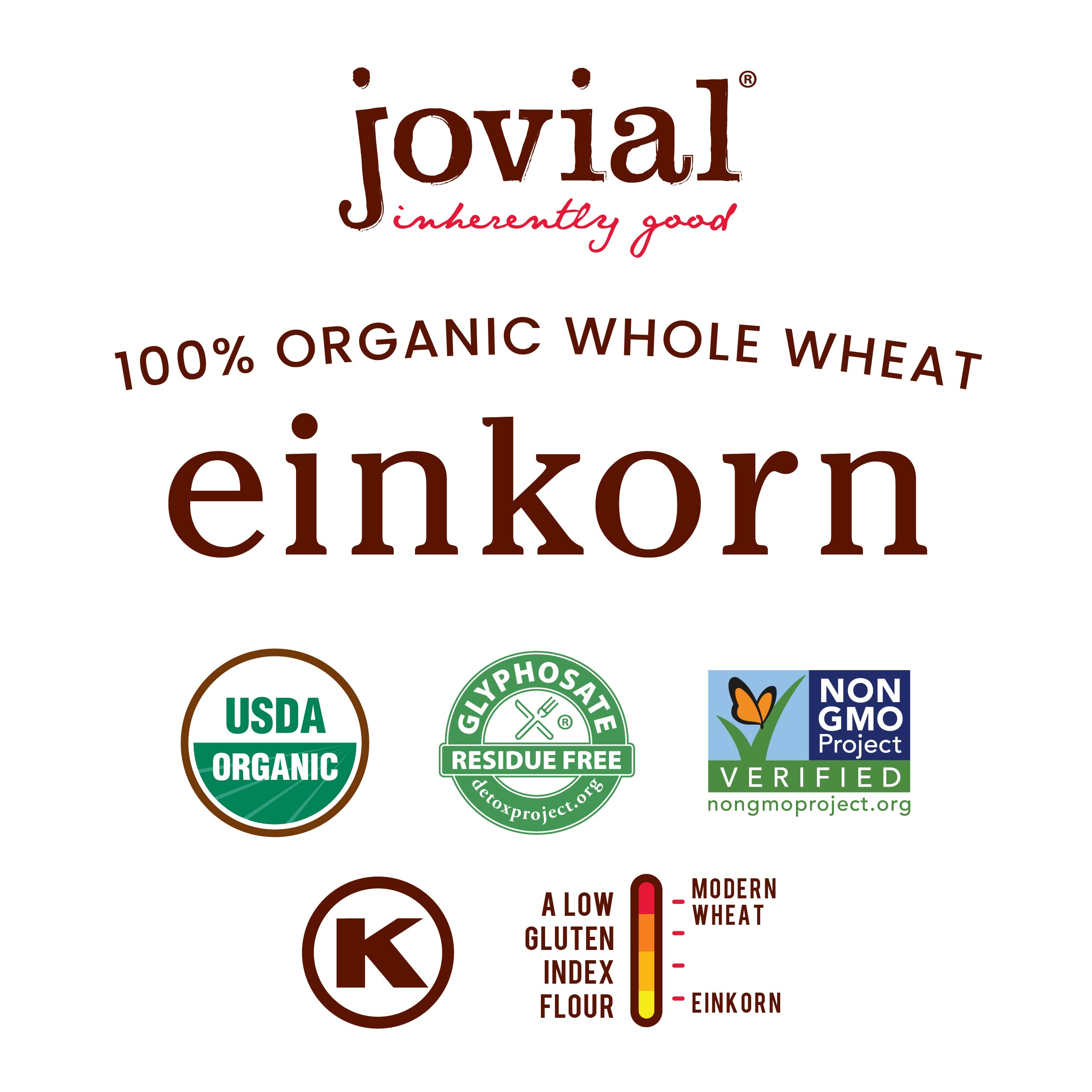 Jovial Einkorn 100% Organic Whole Grain Spaghetti - Einkorn Pasta, High Protein, Non-GMO, USDA Certified Organic, Lower Carb, Delicious Pasta Made in Italy - 12 Oz, 6 Pack