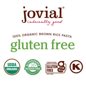 Jovial Whole Grain Brown Rice Egg Tagliatelle Pasta - Pasta Tagliatelle, Tagliatelle Pasta, Whole Grain Pasta, Organic Pasta, Gluten Free, Dairy Free, Brown Rice Pasta, Made in Italy - 9 Oz, 2 Pack