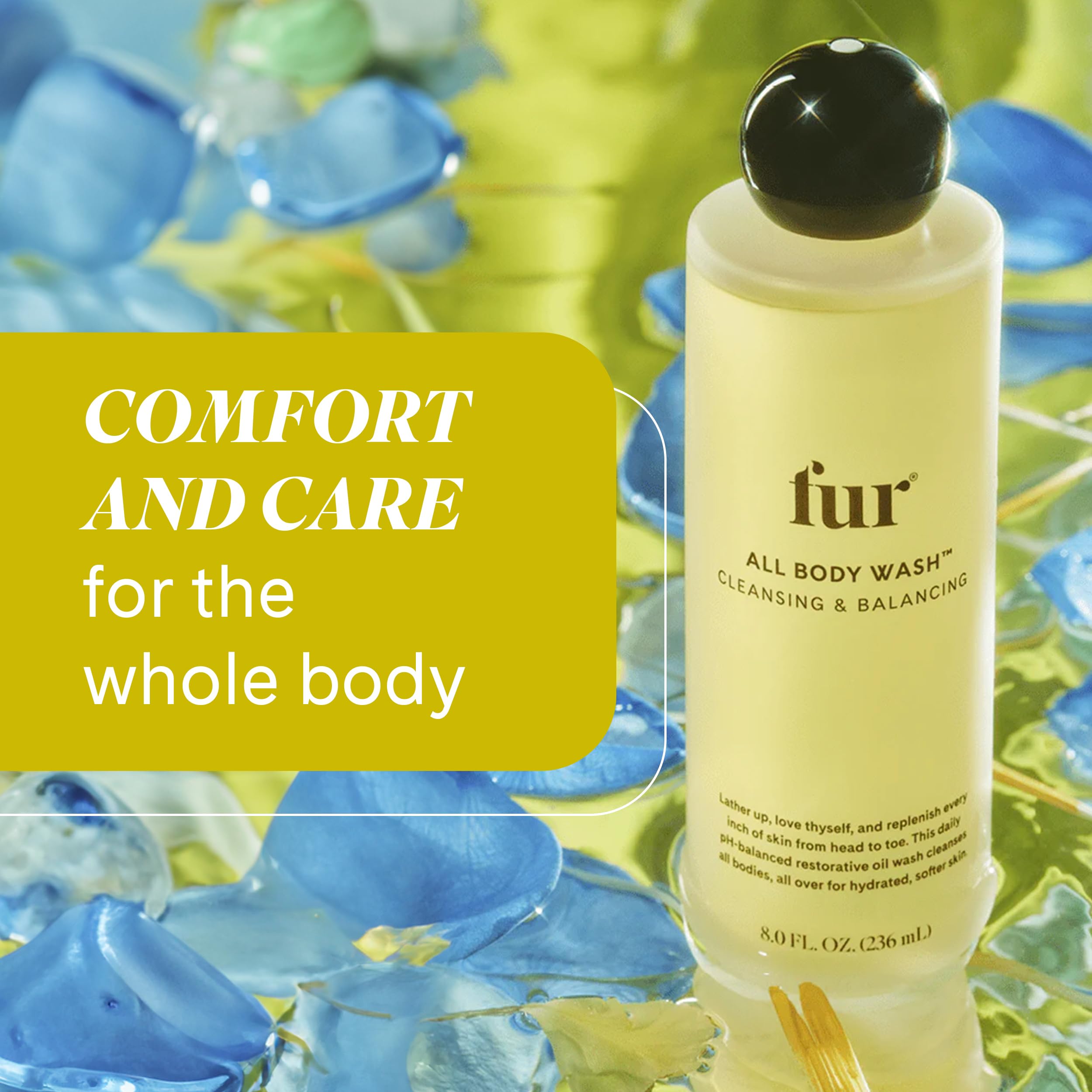 Fur All Body Wash- PH-Balancing Oil Body Wash, Hydrate and Soften Your Skin - 8 FL OZ