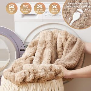 EHEYCIGA Electric Heated Throw, Auto Shut Off, 6 Heating Levels, Fast Heating Faux Fur & Sherpa