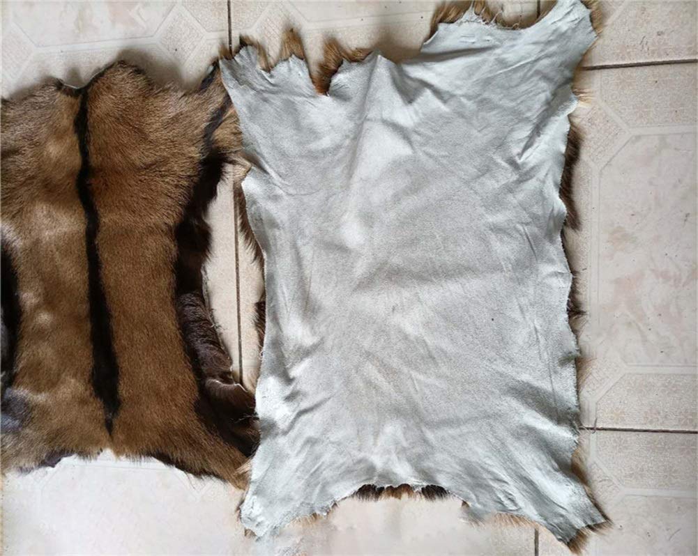 Real Antelope Goat Hide Fur Skin Pelt Fur Sheepskin Leather Fur Skin Clothing Accessories 1pcs (Approx 16"X20")