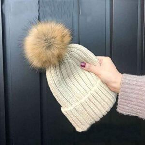 Tengsen 16 pcs 4 Inches Faux Fur Pom Pom Balls Faux Fox Fur Pom Poms Fluffy for Hats Scarves Gloves Bags Accessories (8 Colors, 2 Pcs Per Color)