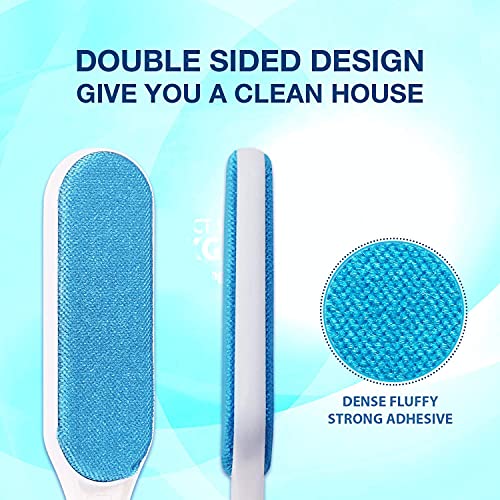 Pet Hair Remover -Dog Hair Remover for Clothes-Better than Lint Rollers for Pet Hair, Dog Hair Remover- Lint Remover Brush, Lint from Clothing, Couch, Furniture, Bedding (Blue)