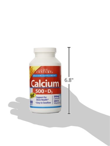 21st Century Calcium 500 mg Plus D3 Tablets, 400 Count