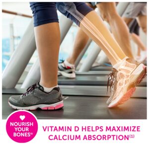 Caltrate 600 Plus D3 Calcium and Vitamin D Supplement Tablets, Bone Health Supplements for Adults - 120 Count