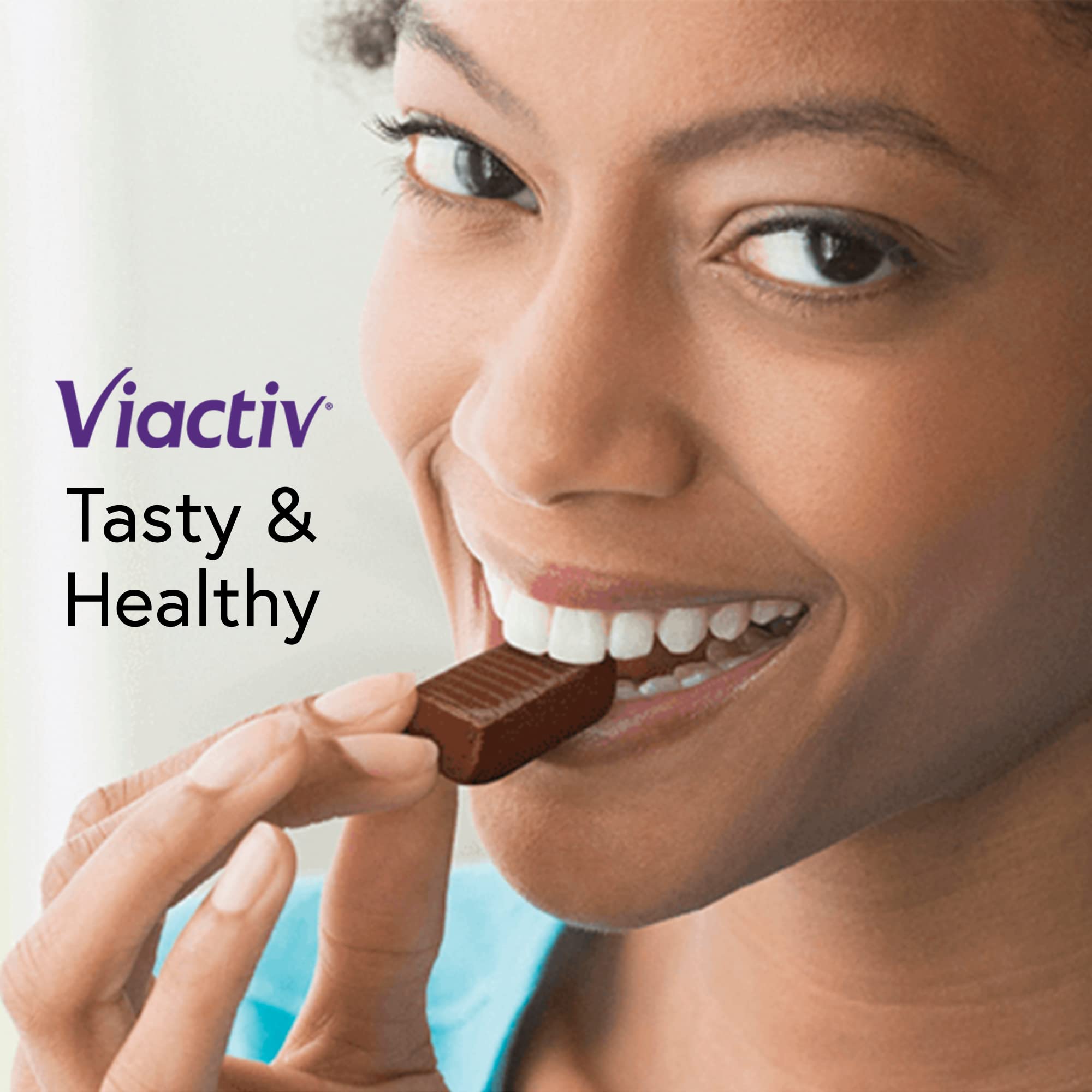 Viactiv Calcium Plus Vitamin D Supplement Soft Chews, Brown, Milk Chocolate, 180 Count