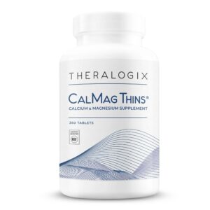 theralogix calmag thins calcium & magnesium supplement - bone support supplement for women & men - contains 200 mg of calcium and 50 mg of magnesium - nsf certified - 360 tablets