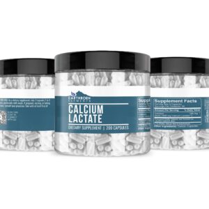 Earthborn Elements Calcium Lactate (200 Capsules) Calcium Supplement