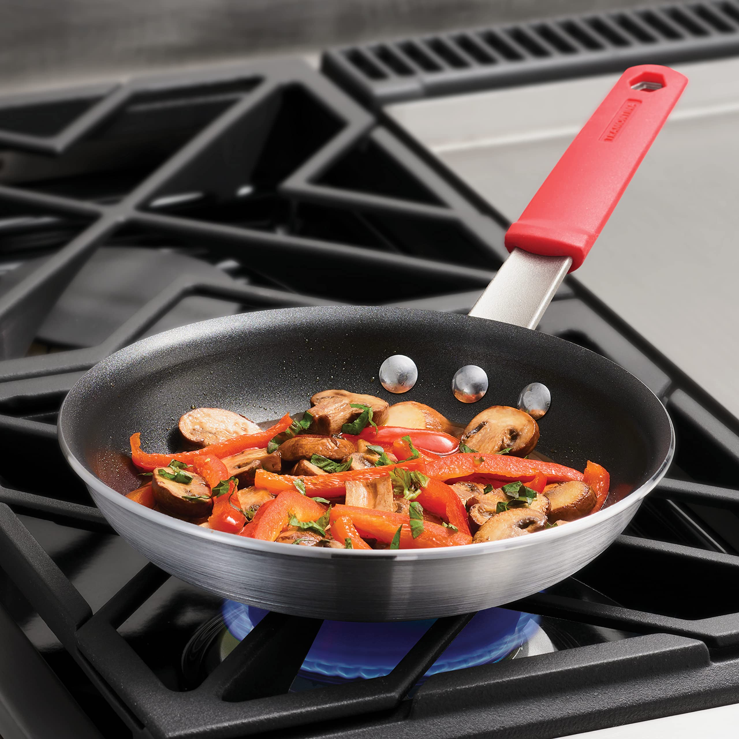 Tramontina Professional Series 8-Inch Fry Pan, Heavy-Gauge Aluminum with Reinforced Nonstick Coating, Oven and Dishwasher Safe, NSF Certified, Made in Brazil