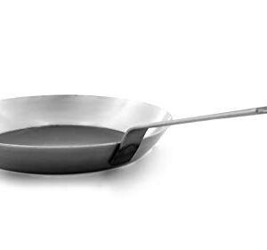 Matfer Bourgeat, Gray 0 Black Steel Round Frying Pan, 10 1/4-Inch