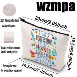 WZMPA Pioneer Woman Cosmetic Makeup Bag Cooking Lovers Gift I Have A Confession I've Got A Pioneer Woman Obsession Zipper Pouch Bag For Women Girls (Have A Confession)