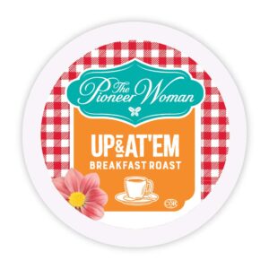 The Pioneer Woman Breakfast Blend Coffee Pods, Up & At 'Em, Medium Roast Coffee, Single Serve Coffee Pods for Keurig K Cups Machines, 24 Count