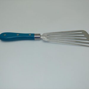 The Pioneer Woman Thin Stainless Steel Metal Spatula 12 1/4" Turner ABS Handle Dishwasher Safe, Teal