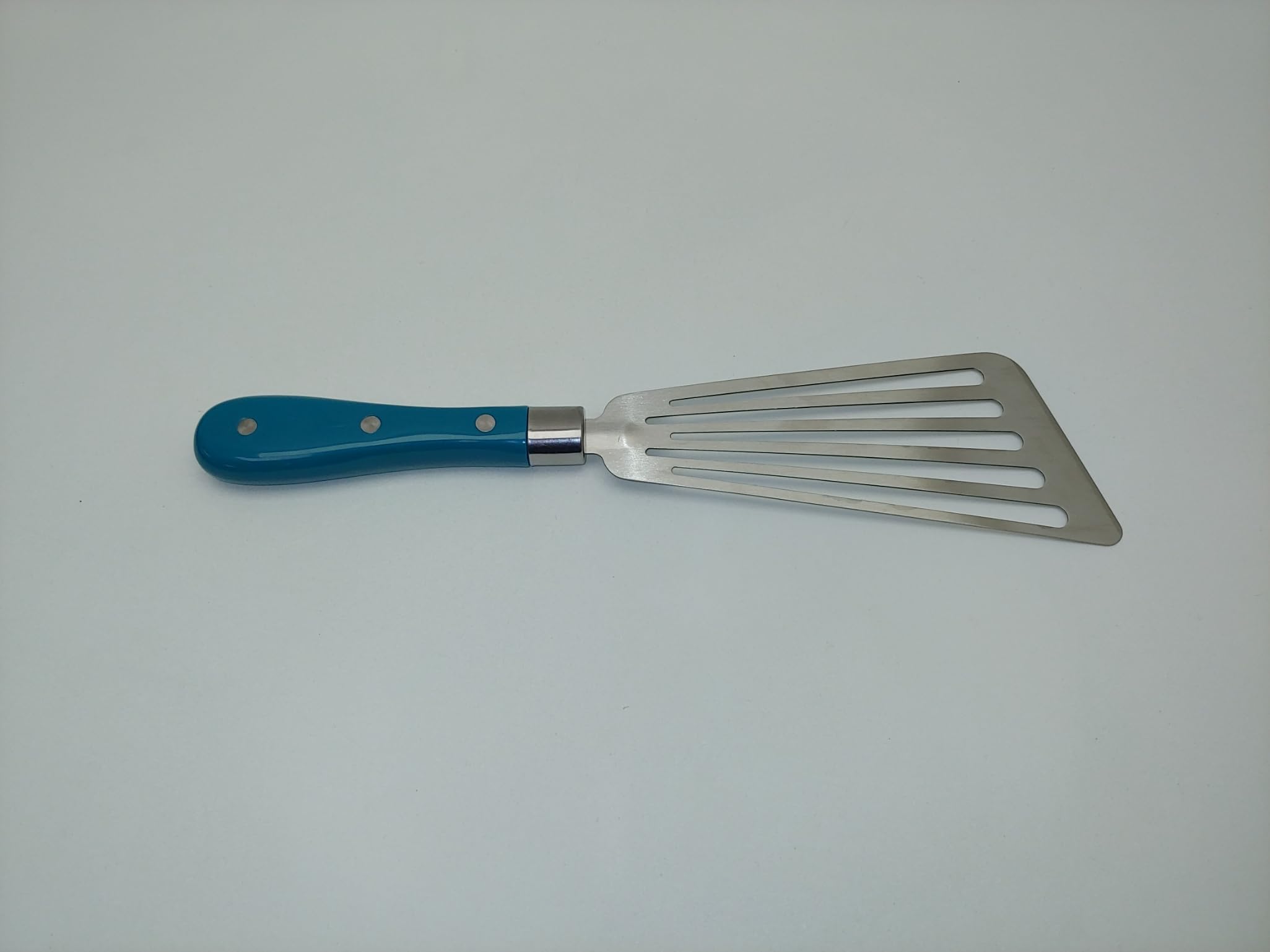 The Pioneer Woman Thin Stainless Steel Metal Spatula 12 1/4" Turner ABS Handle Dishwasher Safe, Teal