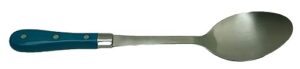 the pioneer woman basting spoon large stainless steel teal handle 14" long
