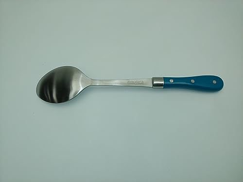 The Pioneer Woman Basting Spoon Large Stainless Steel Teal Handle 14" Long