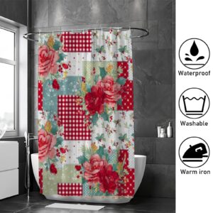 Shower Curtain-The Pioneer Woman Rose-for Bathroom Curtains Waterproof with Hooks Easy Install Contemporary Bathroom Decor 60x72in