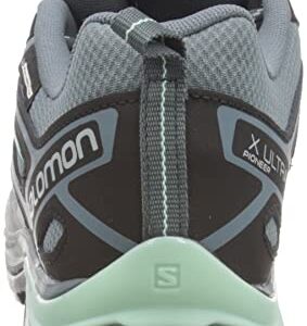 Salomon Women's X ULTRA PIONEER CLIMASALOMON™ WATERPROOF Hiking Shoes for Women, Stormy Weather / Alloy / Yucca, 9