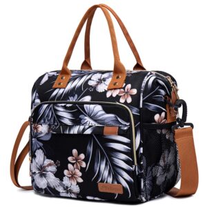 tuercao lunch box for women - adult insulated lunch bag ladies lunch tote bag for work loncheras para mujer de trabajo, floral