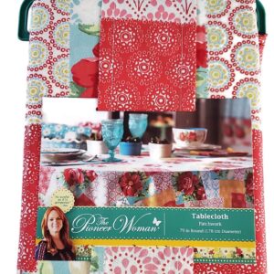 The Pioneer Woman Patchwork Tablecloth 70 Inches Round