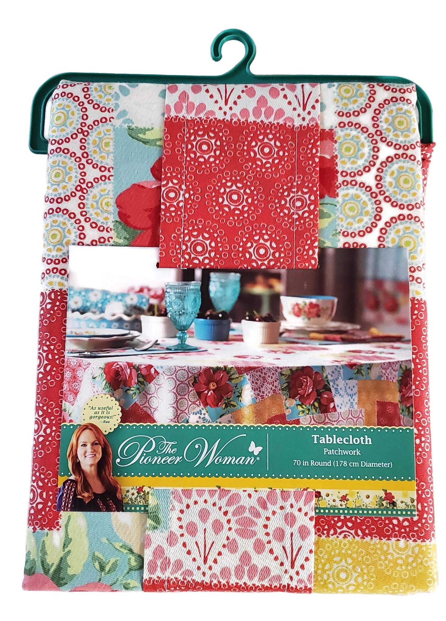 The Pioneer Woman Patchwork Tablecloth 70 Inches Round