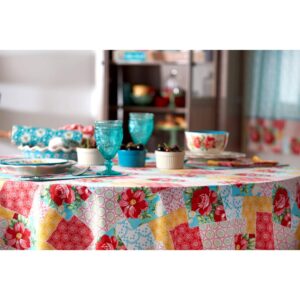 The Pioneer Woman Patchwork Tablecloth 70 Inches Round