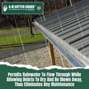 A-M Gutter Guard - Aluminum 6" (200 Feet, Mill Finish)