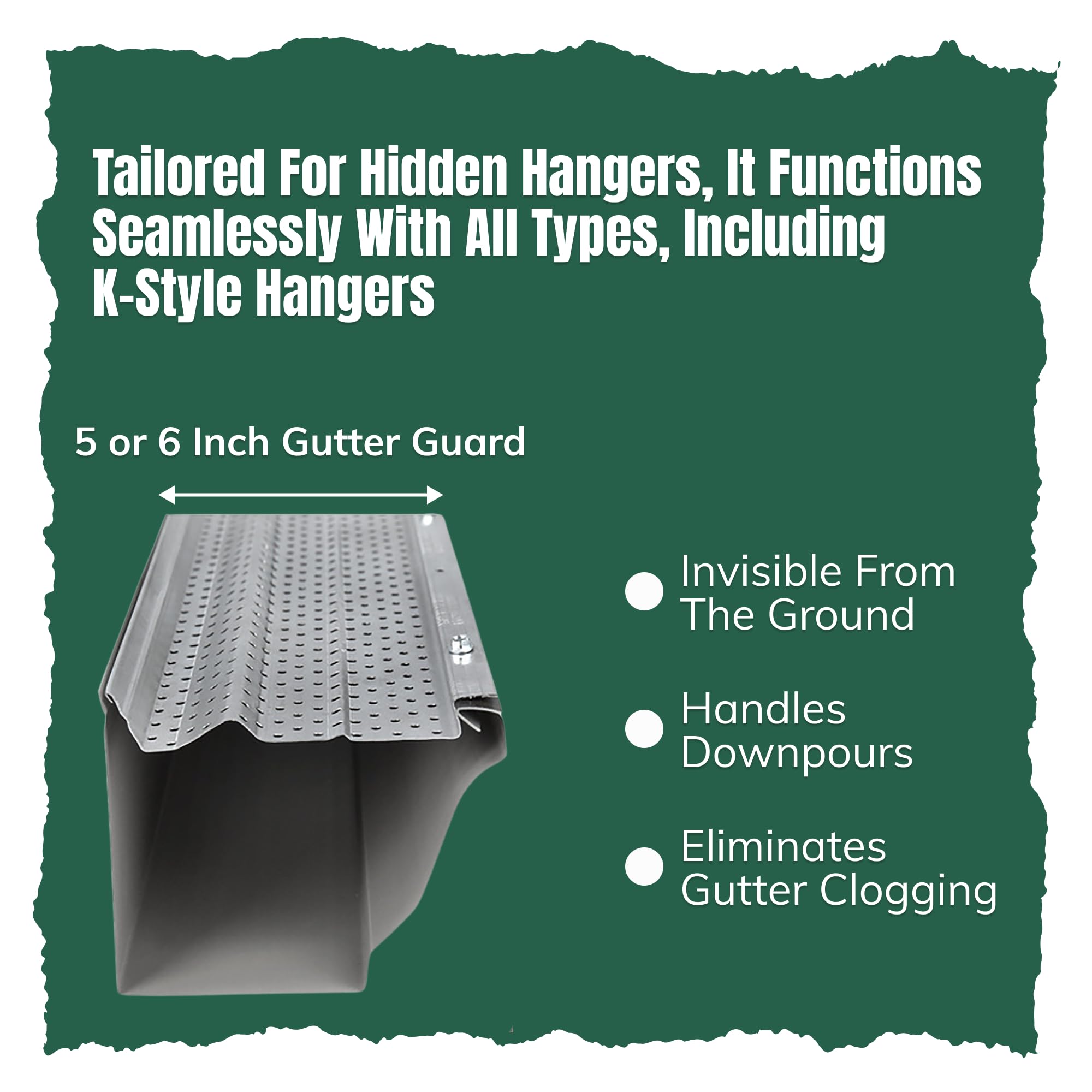 A-M Gutter Guard - Aluminum 6" (200 Feet, Mill Finish)