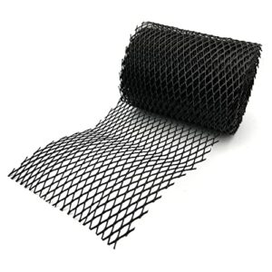 rocky mountain goods 6” gutter guard mesh - 20 foot leaf guard protects from branches, leaves, debris - easy cut with scissors to custom lengths - easy install - does not rust