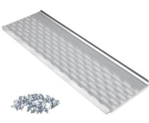 waterlock diy 6”leaf protection|sample|stainless steel mesh|white aluminum gutter covers|contractor grade|gutter guard from manufacturer|made in the usa