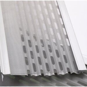 Waterlock DIY 6”Leaf Protection|Sample|Stainless Steel mesh|White Aluminum Gutter Covers|Contractor Grade|Gutter Guard from Manufacturer|Made in The USA