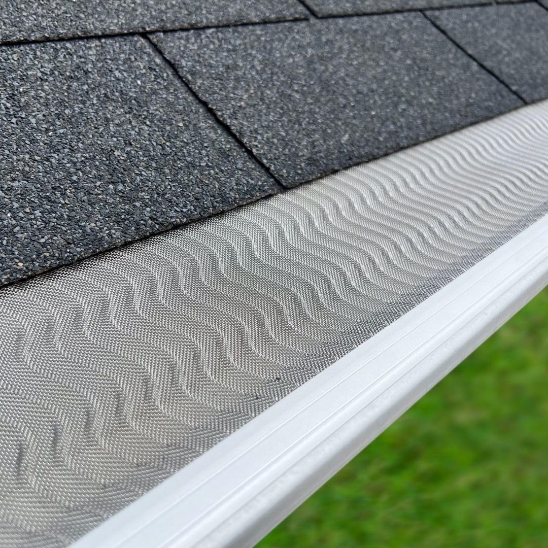 Best Gutter Guard, Period! Aluminum Micro-Mesh Gutter Guard, Leaf Soldier Vigilant DIY Gutter Cover That fits Any roof or Gutter Type fits a 6" Gutter, 100ft, 5Oft, 23ft (100ft)